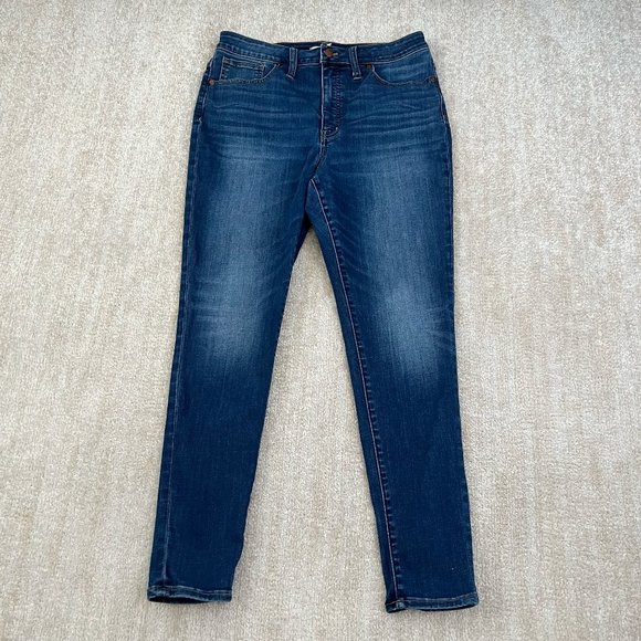 Madewell Denim - Madewell Curvy High Rise Skinny Jeans in Danny Wash 31 Blue